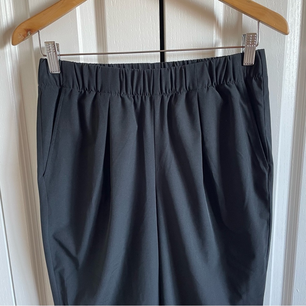 Varley Alana Slim Tapered Cuff Pants Women’s S Black 27” Inseam Soft Lightweight - Picture 5 of 16